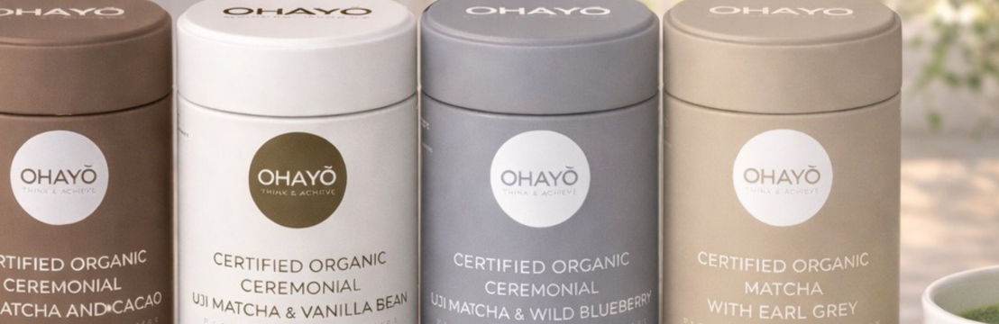 Ohayo Modern Matcha Certified Organic Ceremonial Matcha And Wild Blueberry