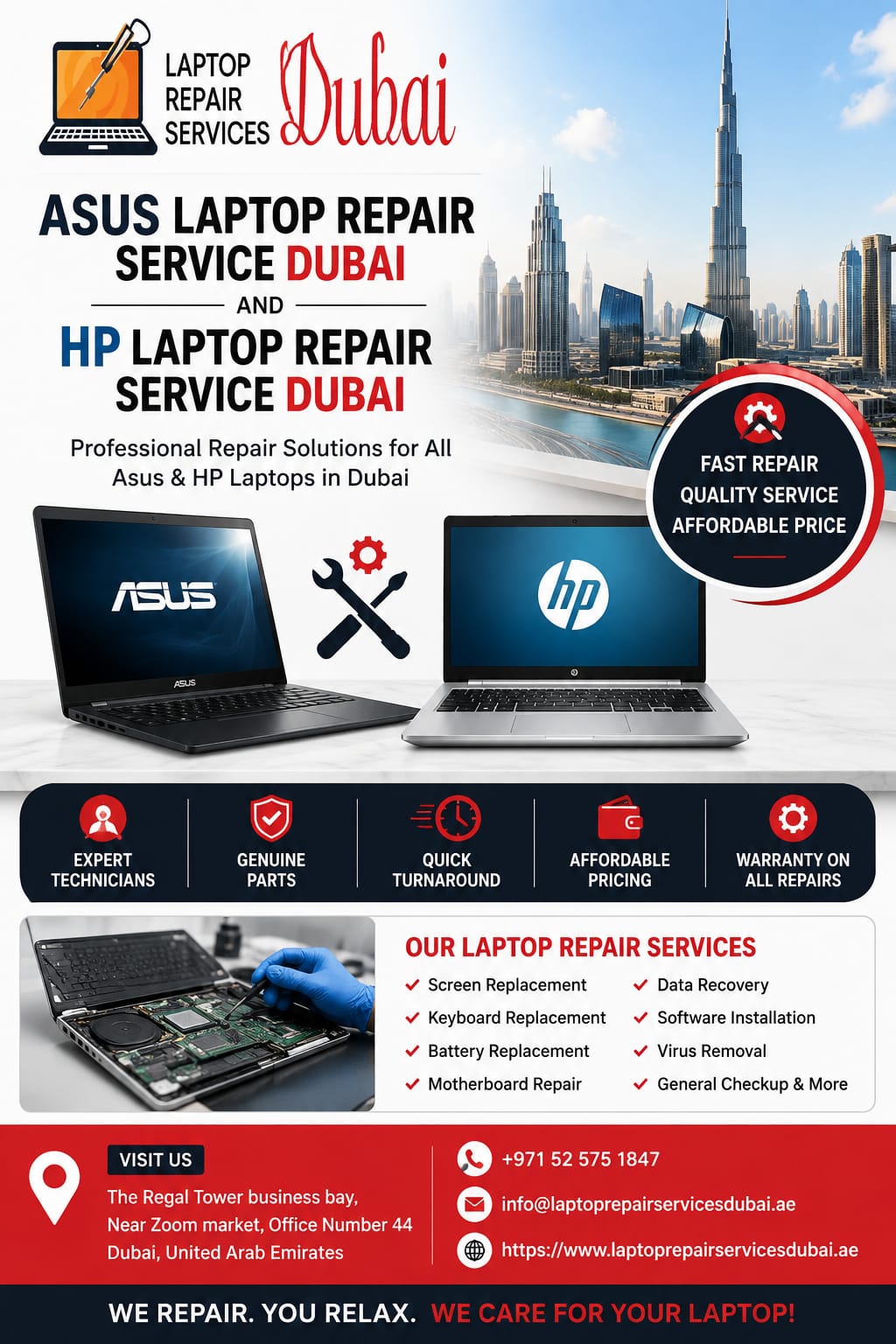 Laptop Repair Services Dubai